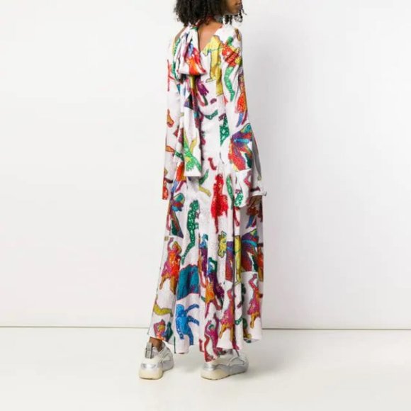 STELLA McCARTNEY All Together Now Beatles Lucy in the Sky w/ Diamonds Maxi Dress - Picture 7 of 15